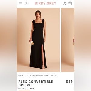 BIRDY GREY Alex Convertible Dress. size M